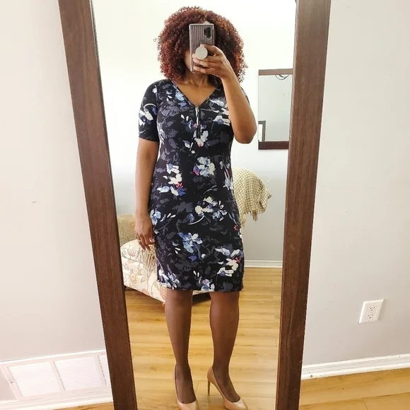 REITMANS women floral pattern dress size M Medium Shirt Dress - Picture 1 of 11